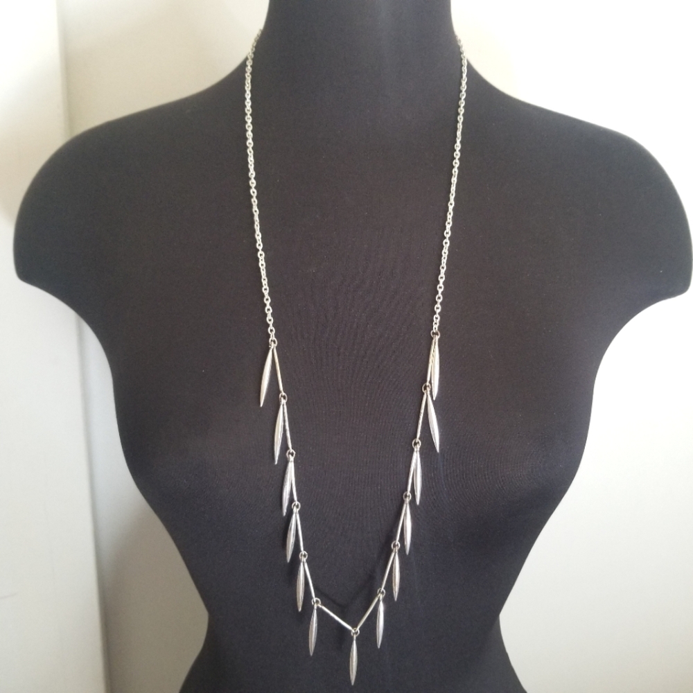 Silver Spike Necklace